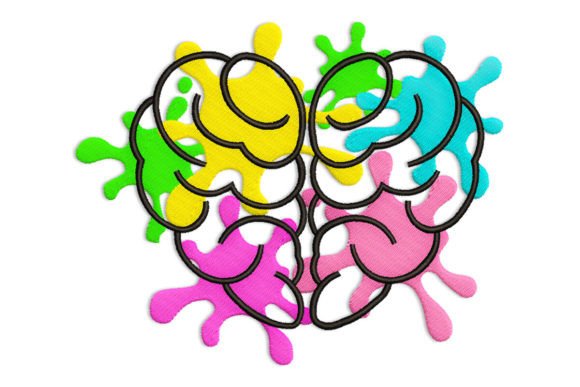 Brain: A Colorful Creative Embroidery Design Review