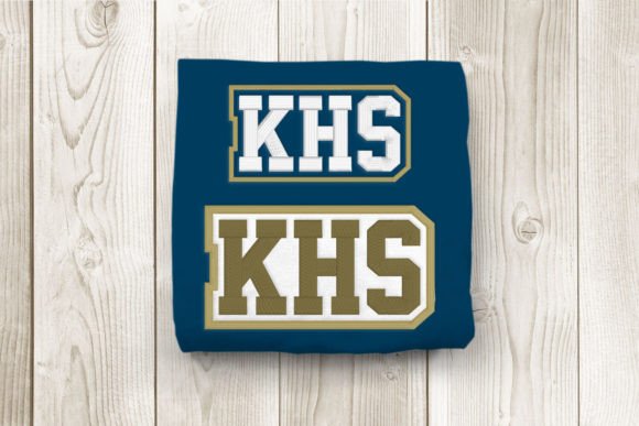 KHS High School Initials Embroidery Design Review