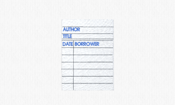 Library Checkout Card: A Designer’s Review
