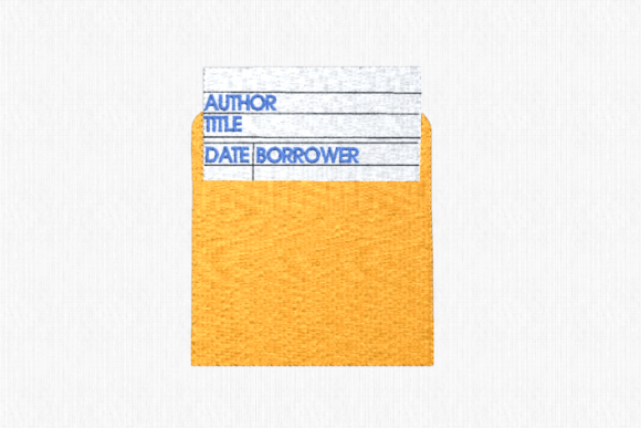 Library Checkout Pocket: A Boutique Embroidery Review