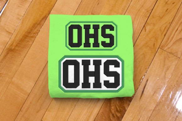 OHS High School Initials Embroidery Review for Craft Fairs