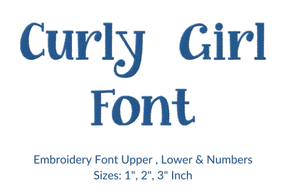 Review: Curly Girl Fonts Embroidery Design for Craft Fairs
