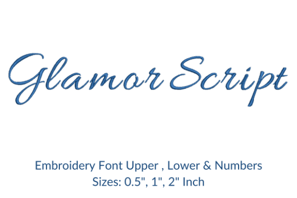 Review: Glamor Script Fonts Embroidery Design