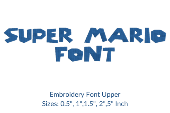Review: Super Mario Font Embroidery Design