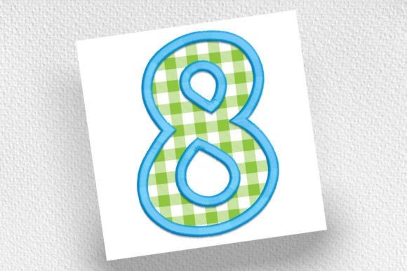 Reviewing Number 8 Applique for Personalized Gifts