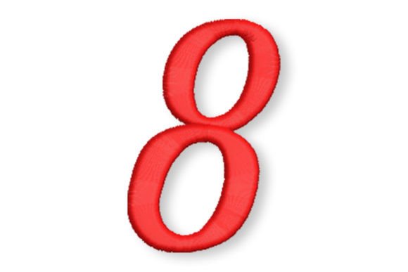 Script Embroidery Font Number Eight: A Designer's Review